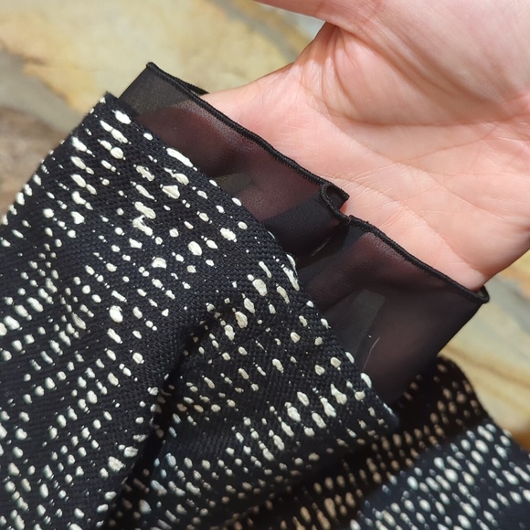 Lafayette 148 New York Black White Woven Jacket - Picture 9 of 14